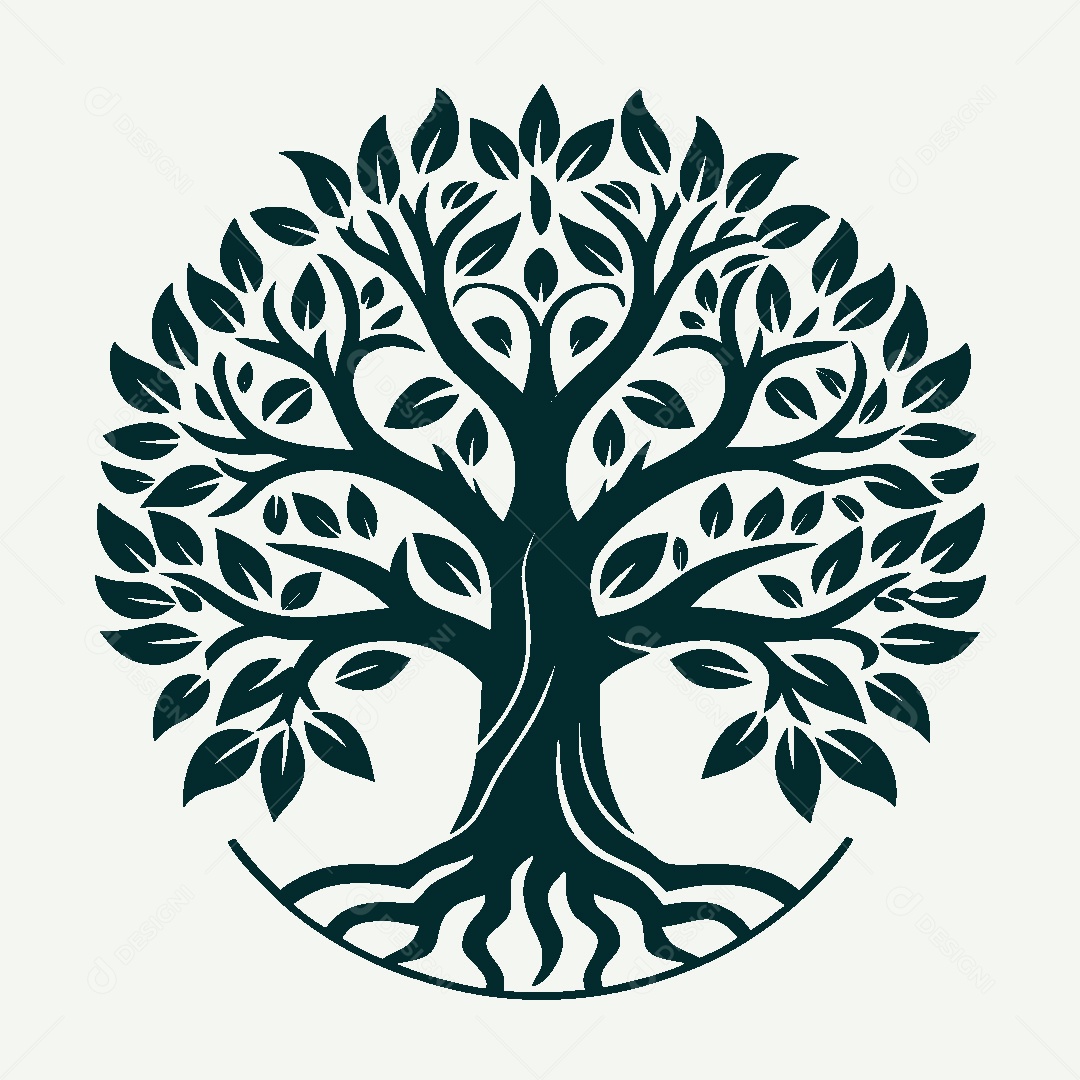 Modelo de Logo de Árvore Vetor EPS