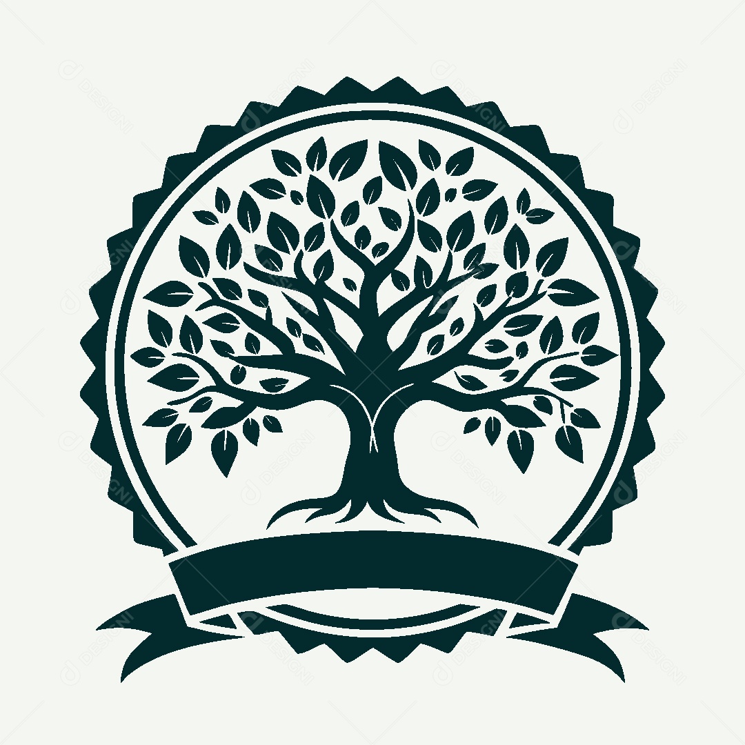Modelo de Logo de Árvore Vetor EPS