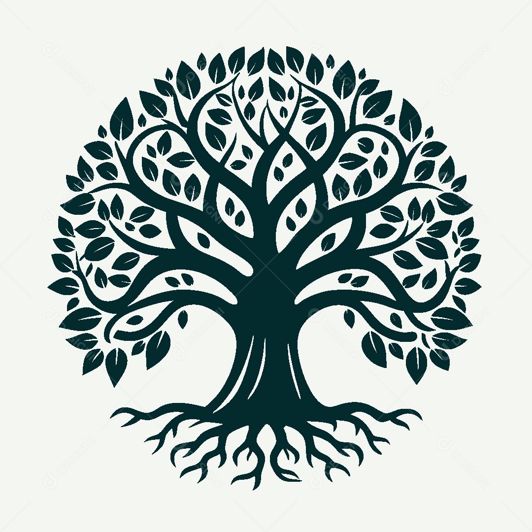 Modelo de Logo de Árvore Vetor EPS