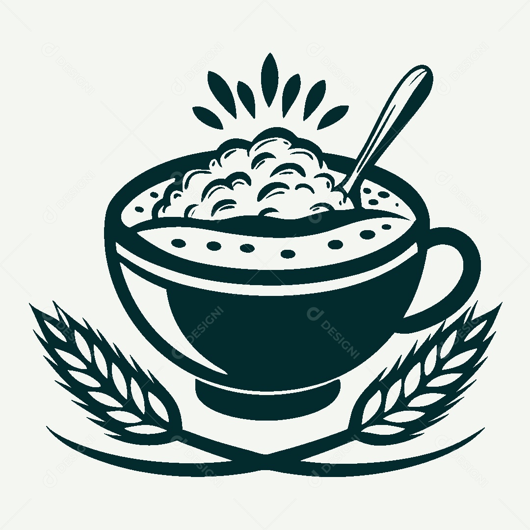 Modelo de Logo de Mingau Vetor EPS