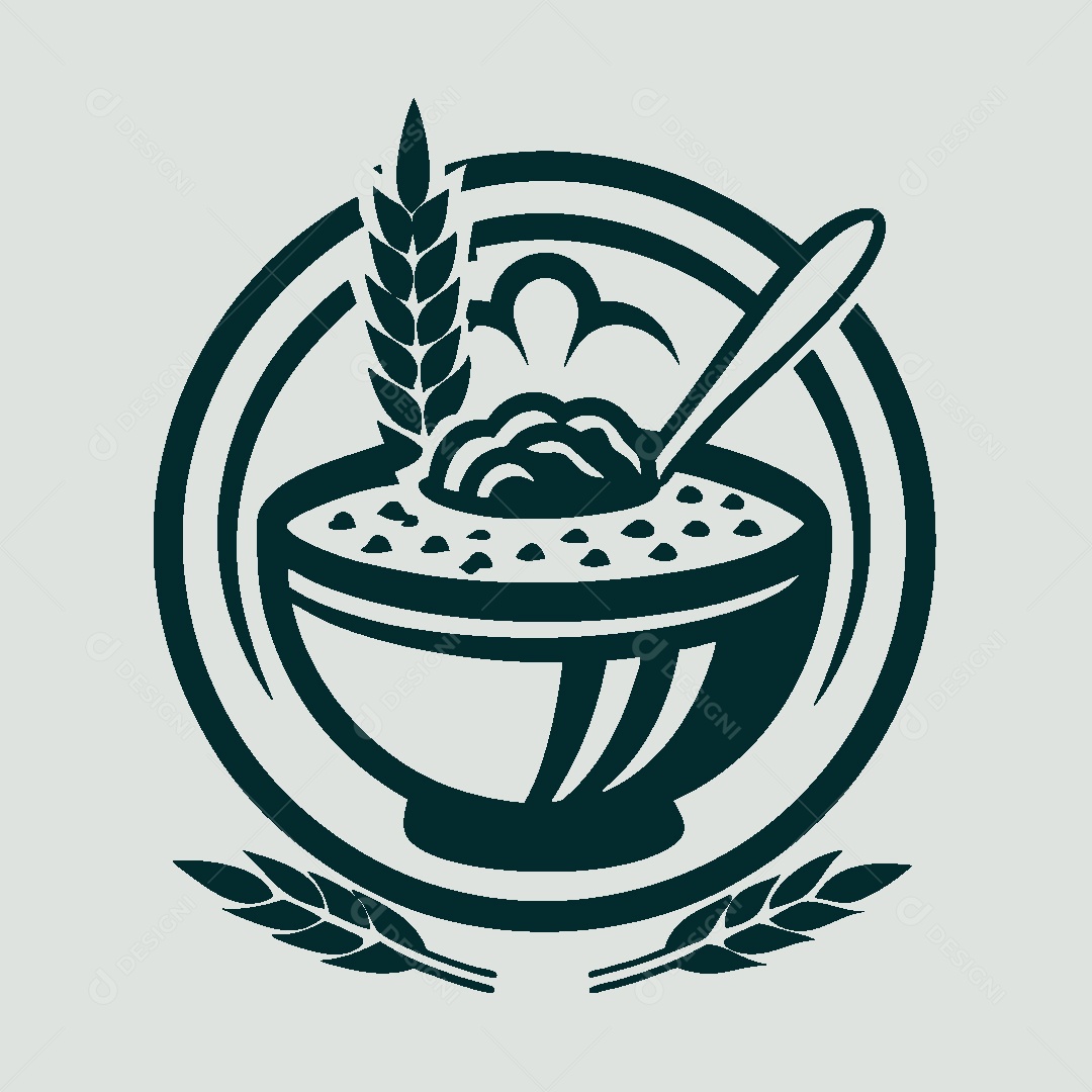 Modelo de Logo de Mingau Vetor EPS