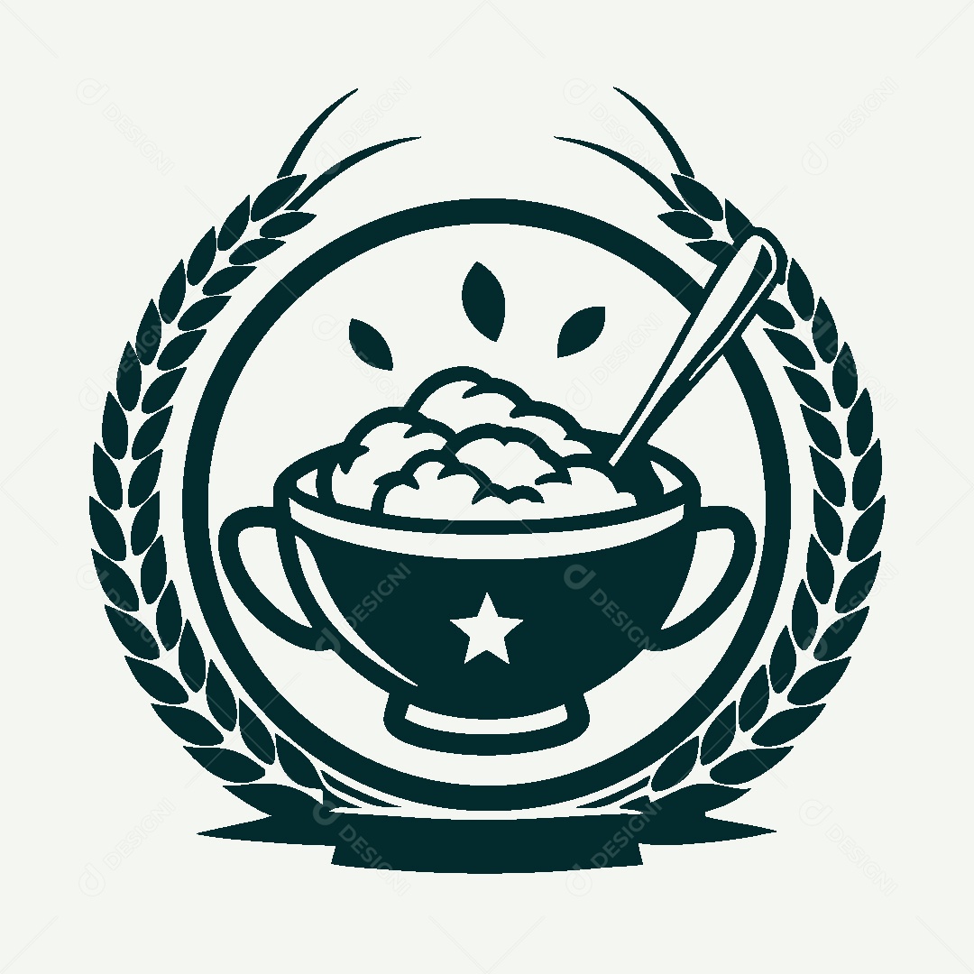 Modelo de Logo de Mingau Vetor EPS