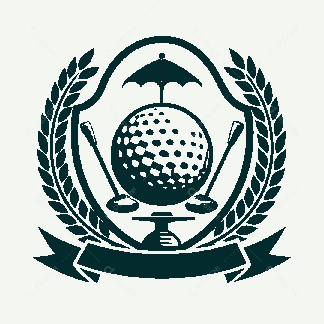 Modelo de Logo de Golf Vetor EPS