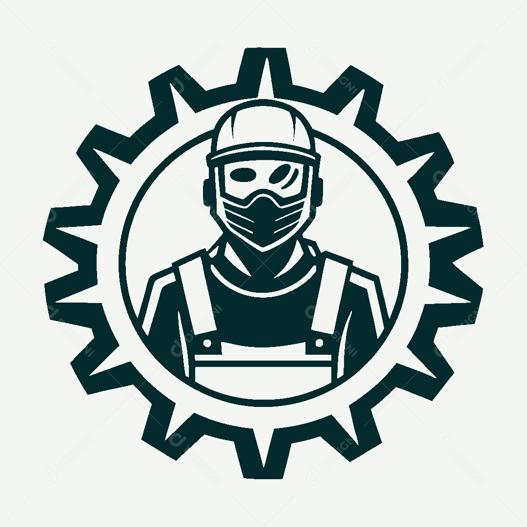 Modelo de Logo de Soldador Vetor EPS