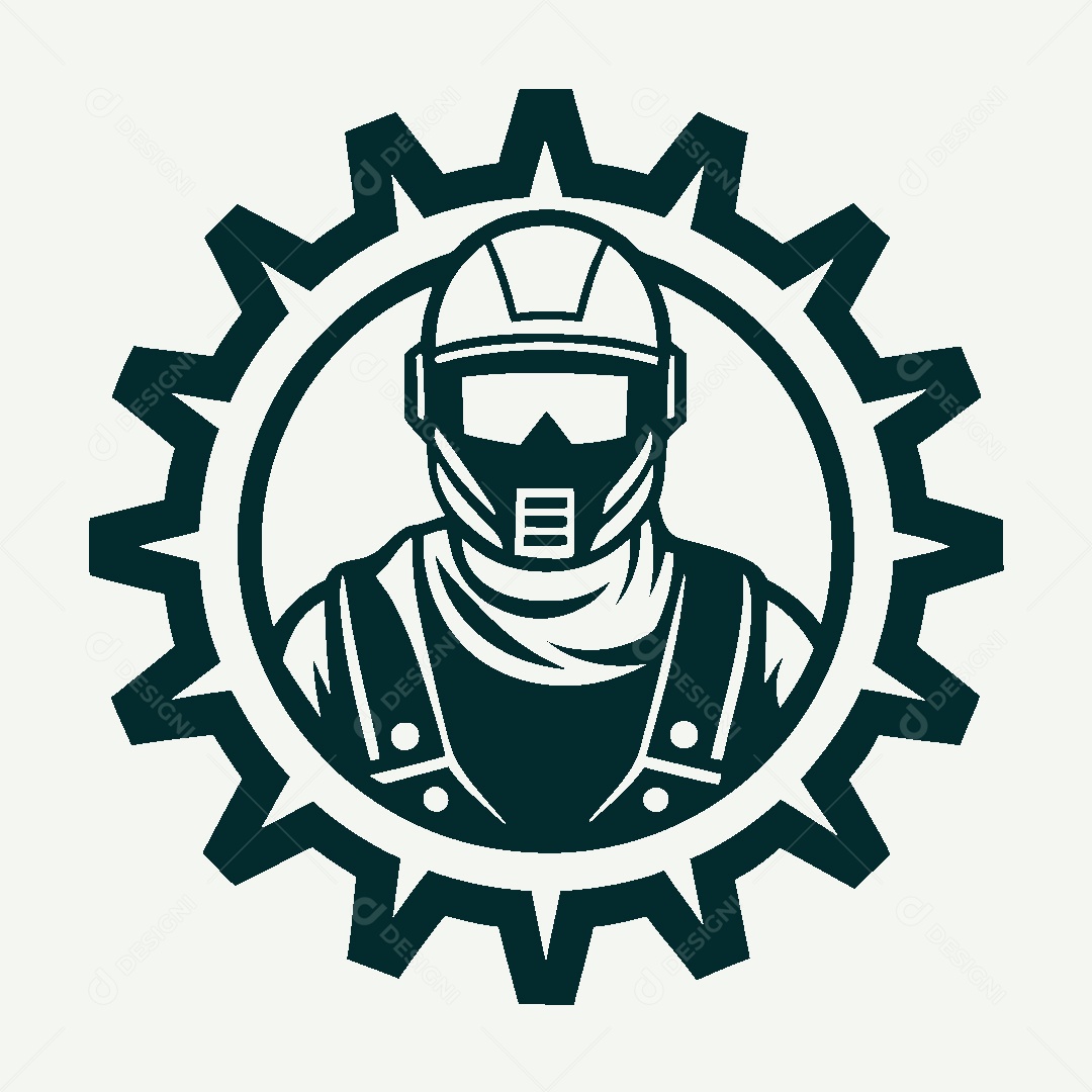 Modelo de Logo de Soldador Vetor EPS