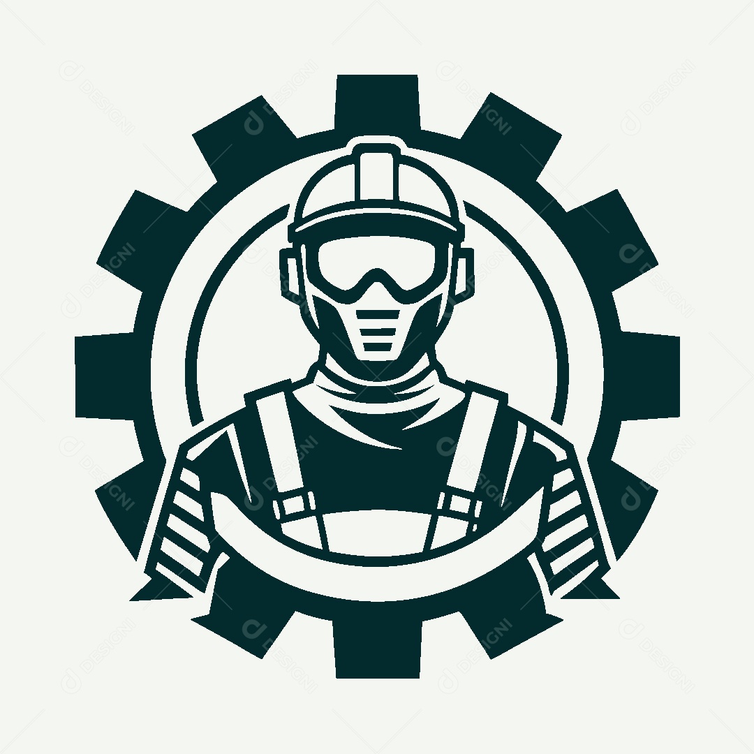 Modelo de Logo de Soldador Vetor EPS