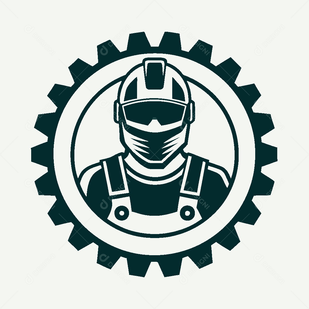 Modelo de Logo de Soldador Vetor EPS