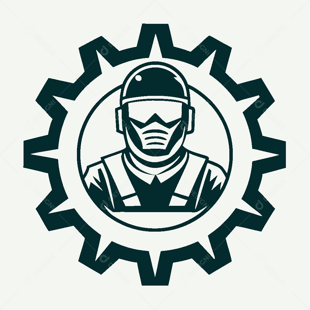 Modelo de Logo de Soldador Vetor EPS