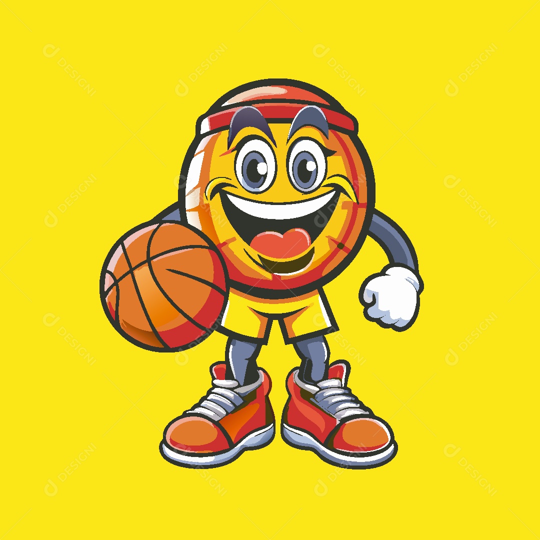 Baquete Mascote Ilustração Vetor EPS