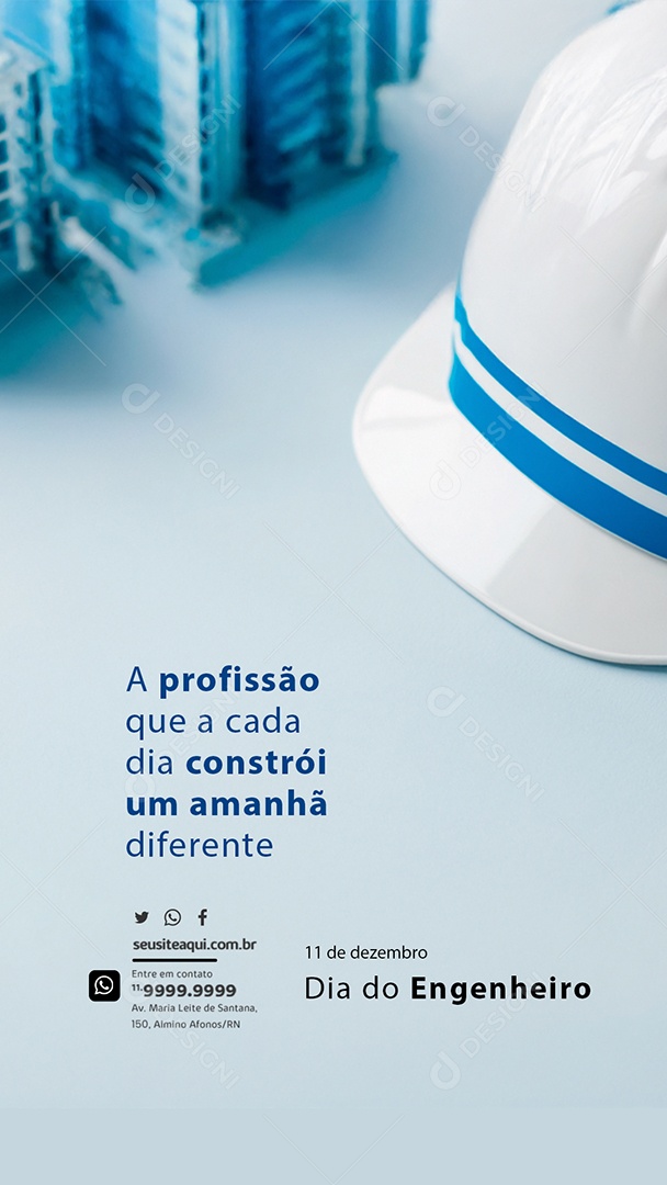 Story Dia do Engenheiro 11 de Dezembro Social Media PSD Editável