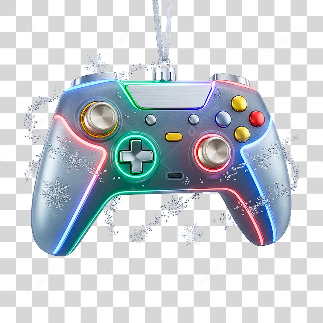 Guirlanda de Natal Gamer PNG Transparente