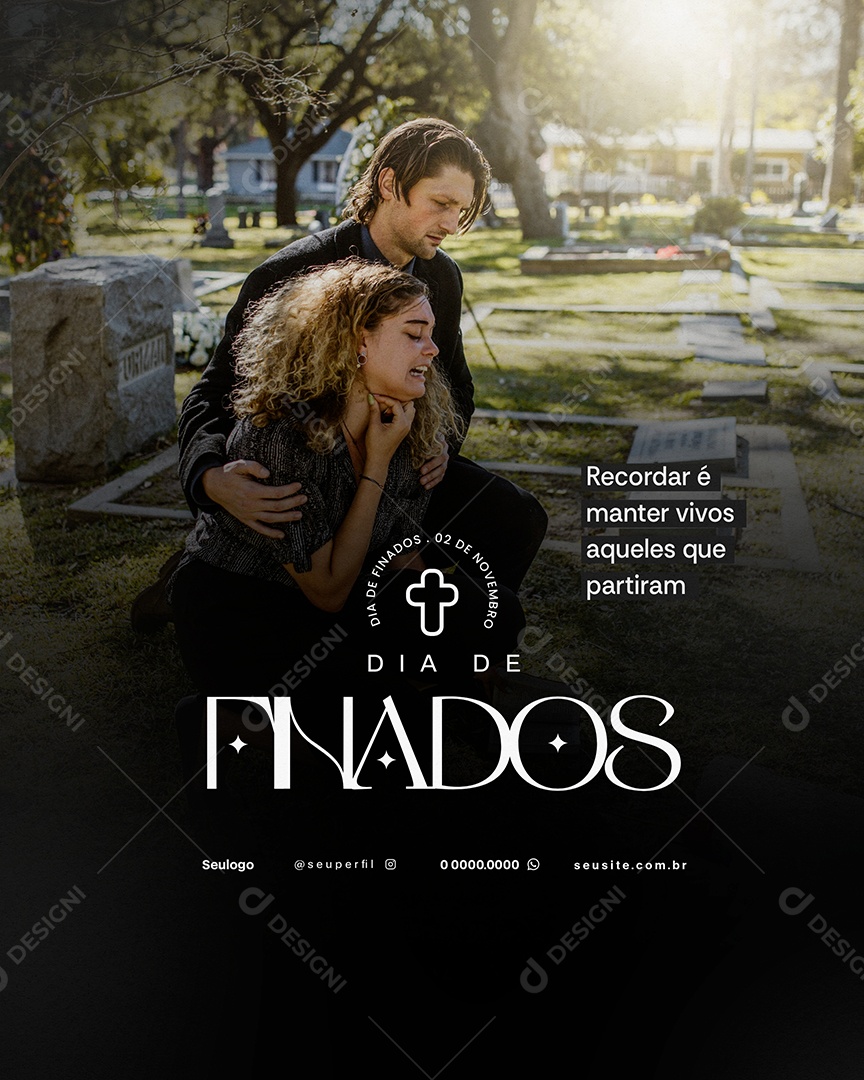 Dia de Finados 02 de Novembro Social Media PSD Editável