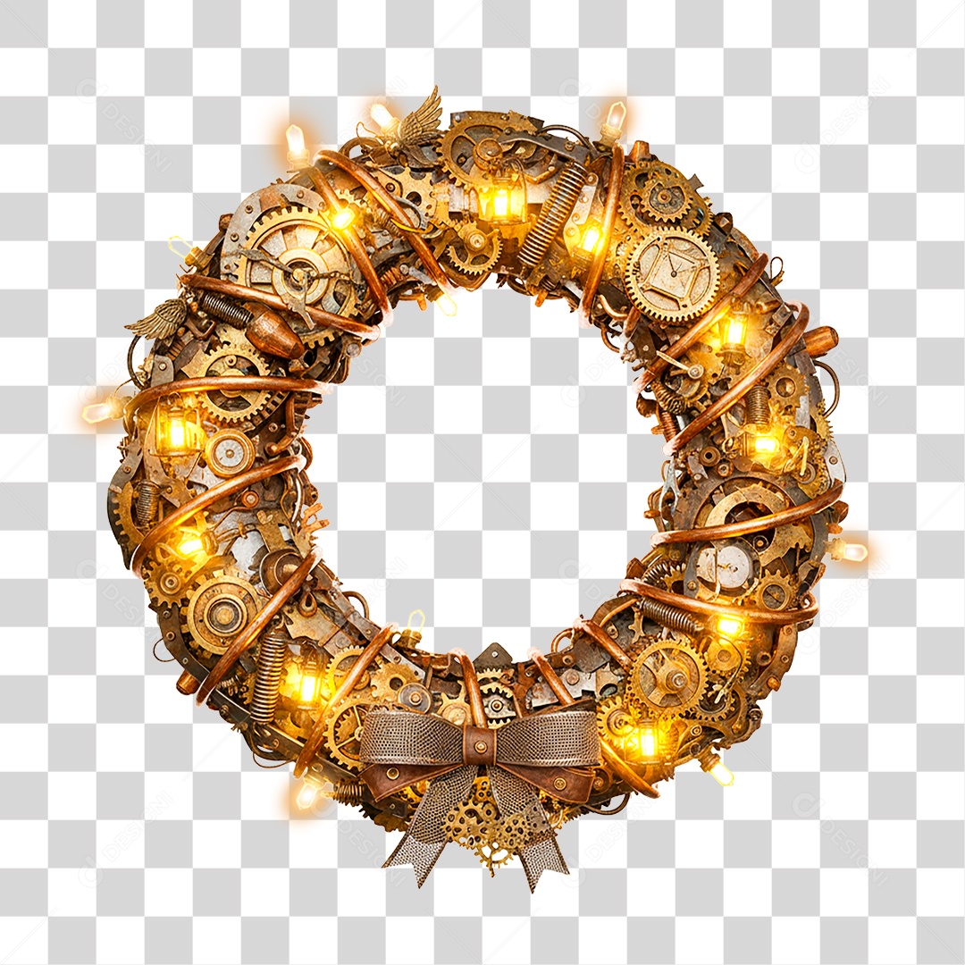 Guirlanda de Natal Alto Peças PNG Transparente