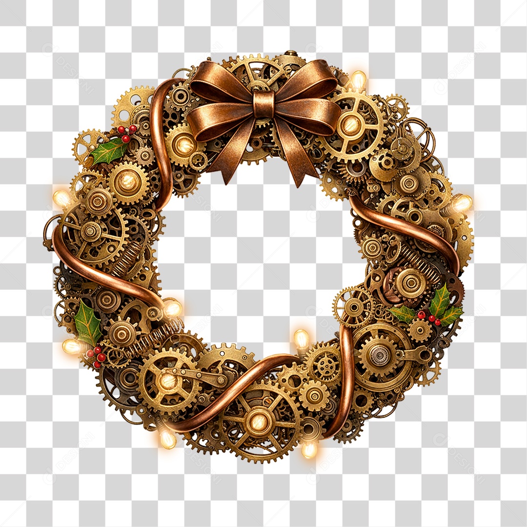 Guirlanda de Natal Alto Peças PNG Transparente