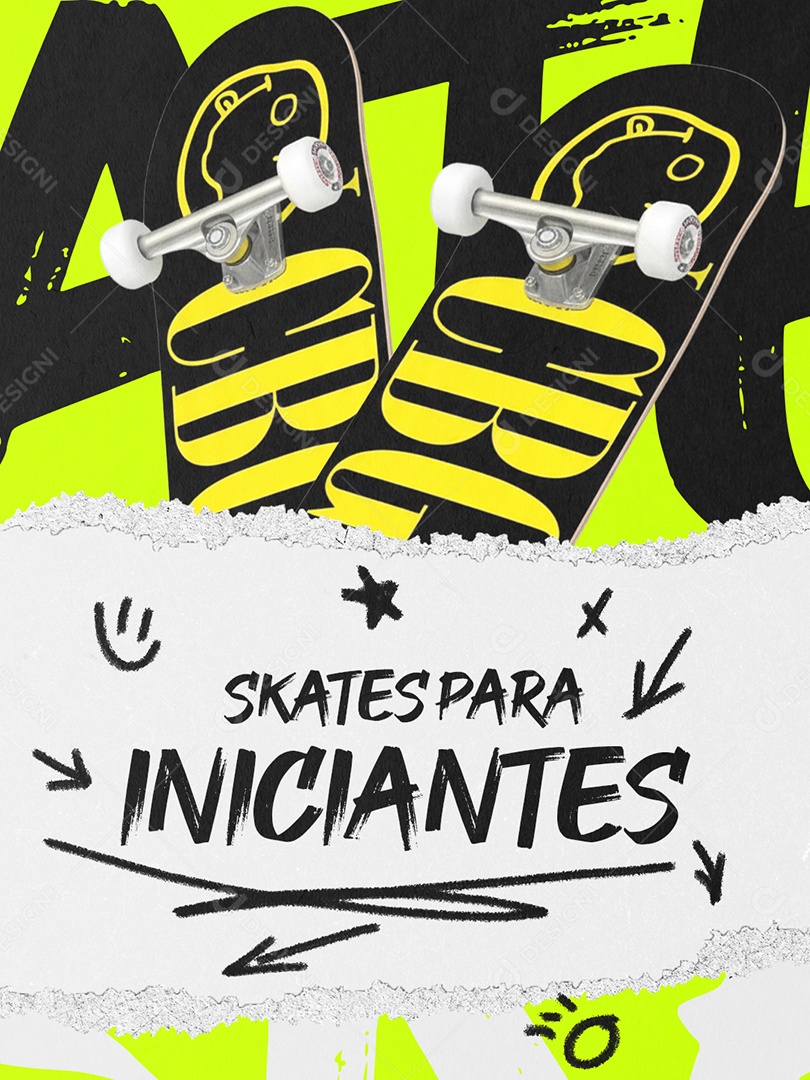 Loja Skates para Iniciantes Social Media PSD Editável