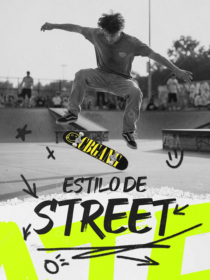 Loja de Skate Estilo de Street Social Media PSD Editável