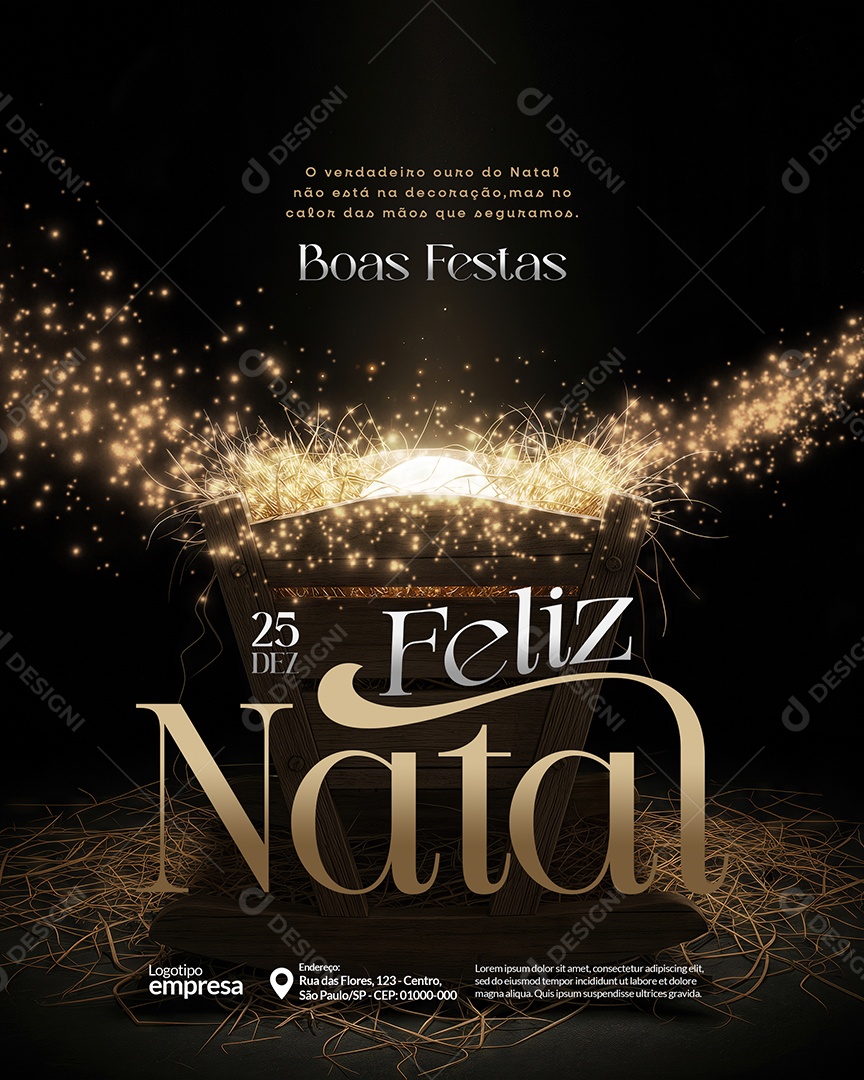 Feliz Natal Empresa Social Media PSD Editável