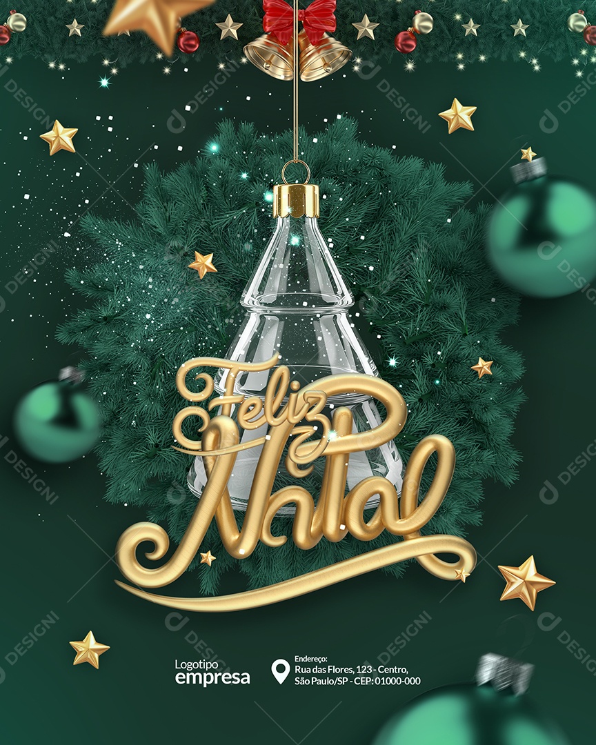 Feliz Natal Social Media PSD Editável
