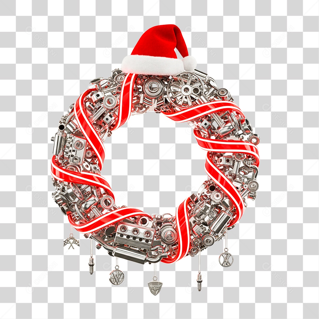 Guirlanda de Natal Alto Peças PNG Transparente