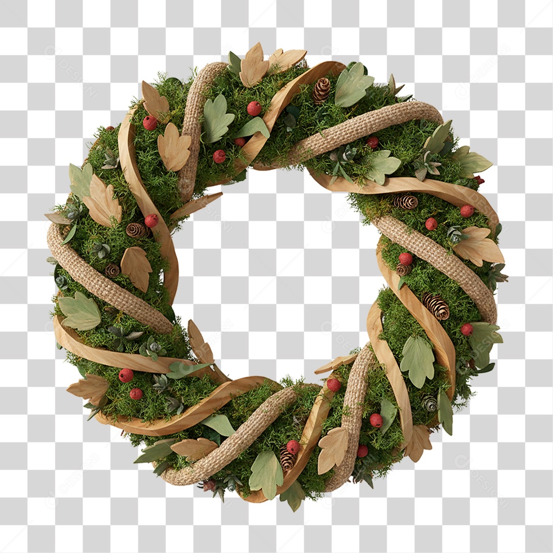 Guirlanda de Natal PNG Transparente