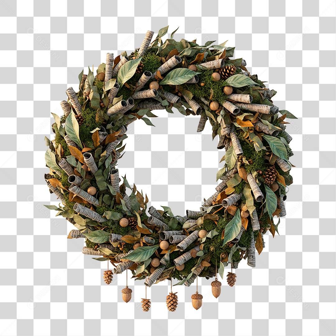 Guirlanda de Natal PNG Transparente