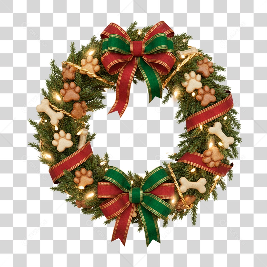 Guirlanda de Natal PNG Transparente
