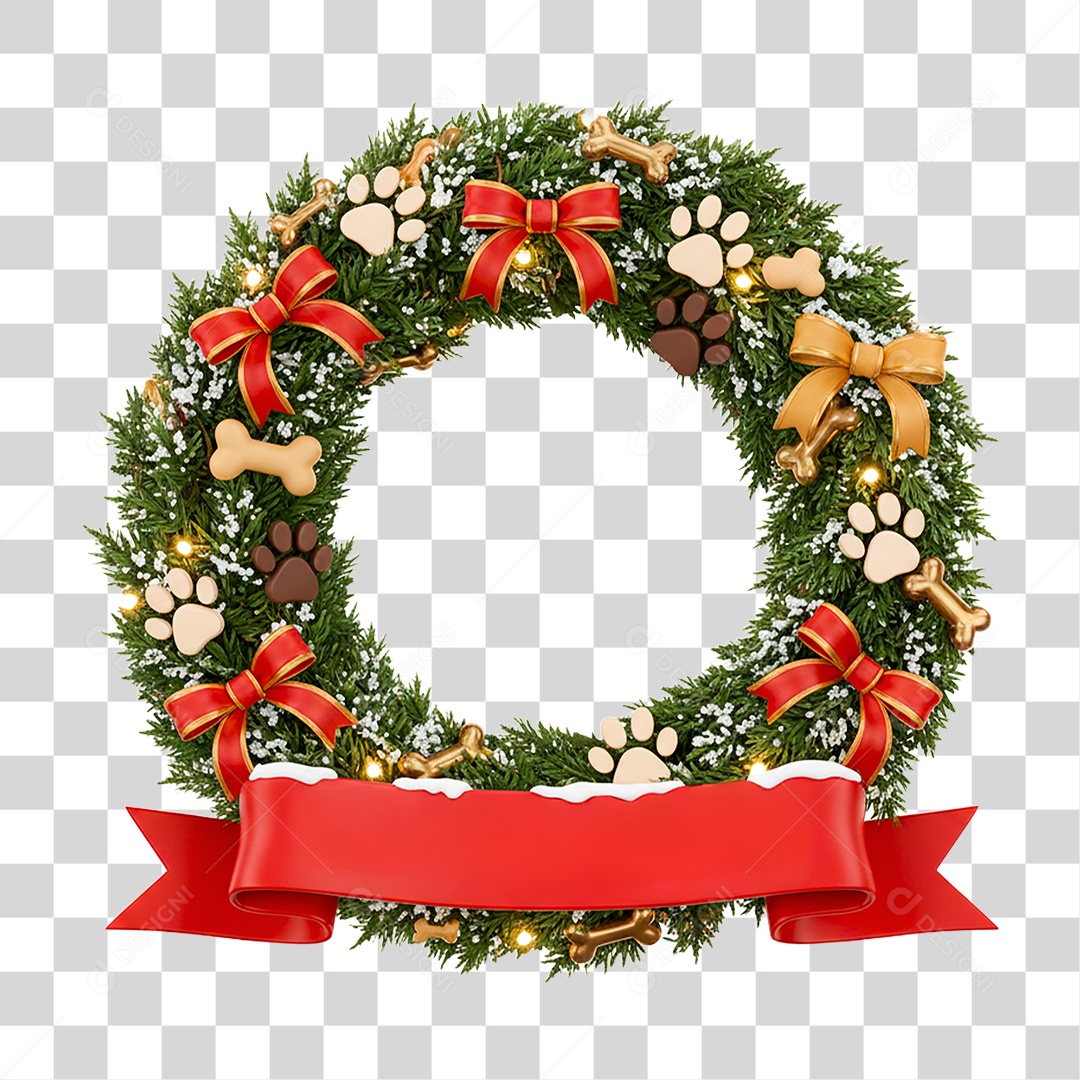 Guirlanda de Natal PNG Transparente