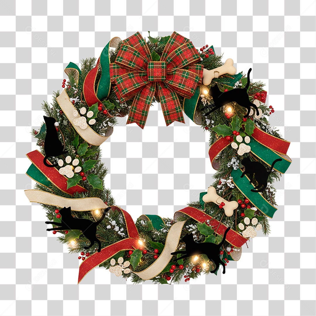 Guirlanda de Natal PNG Transparente