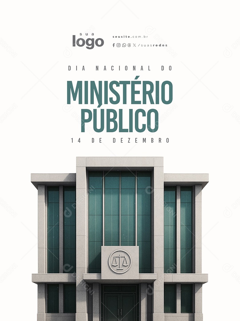 Dia Nacional do Ministério Público 14 de Dezembro Social Media PSD Editável