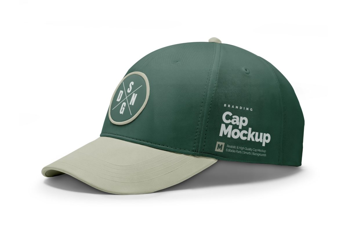 Boné Mockup Cap Branding Design PSD PSD Editável