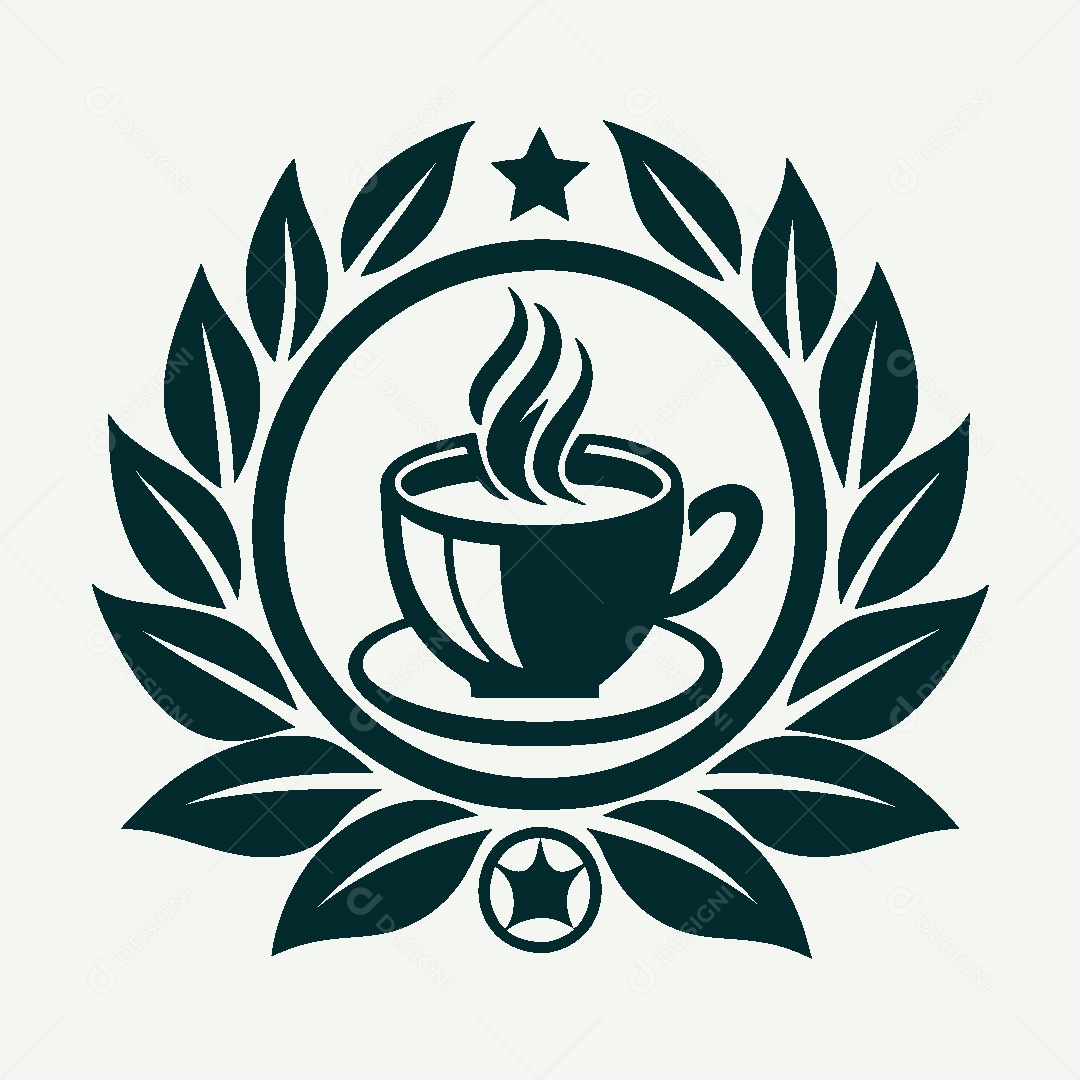 Modelo de Logo de Café Vetor EPS