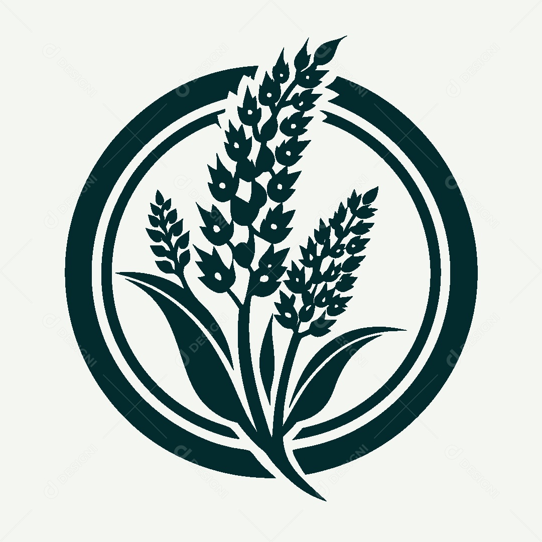 Modelo de Logo de Cereais Vetor EPS