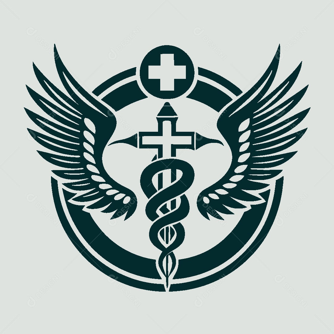 Modelo de Logo de Medicina Vetor EPS