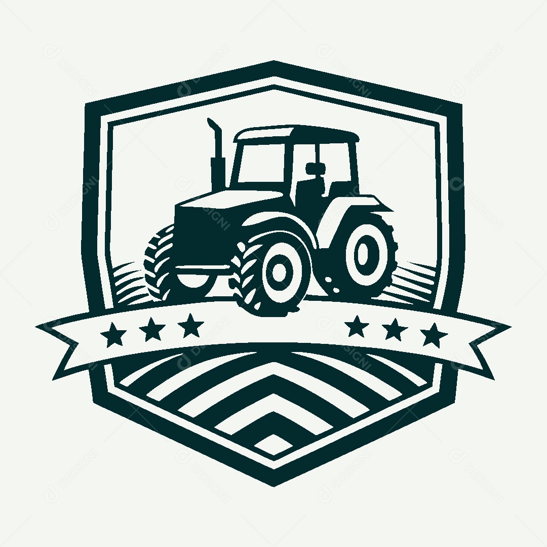 Modelo de Logo de Trator Vetor EPS