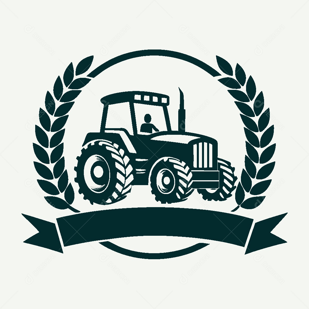 Modelo de Logo de Trator Vetor EPS