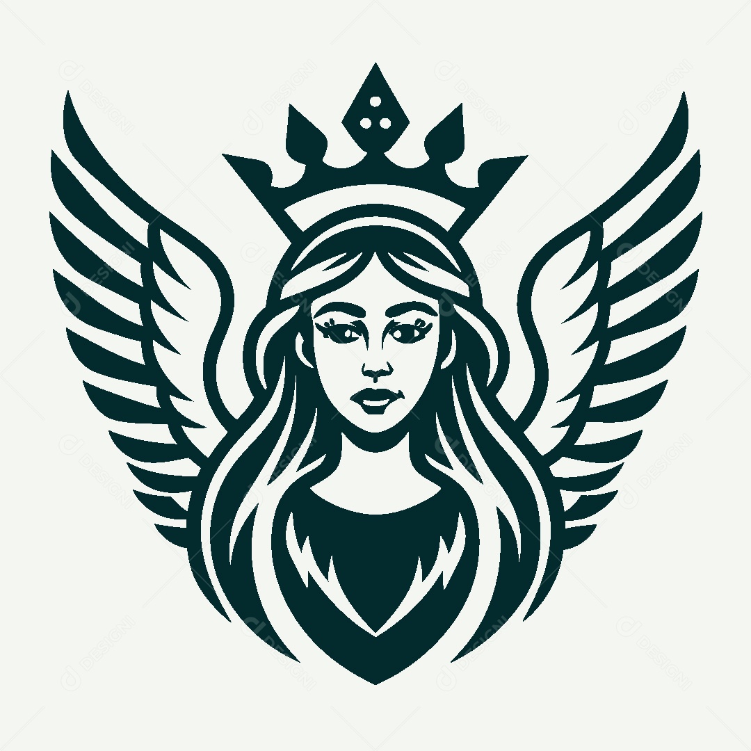 Modelo de Logo de Deusa Vetor EPS