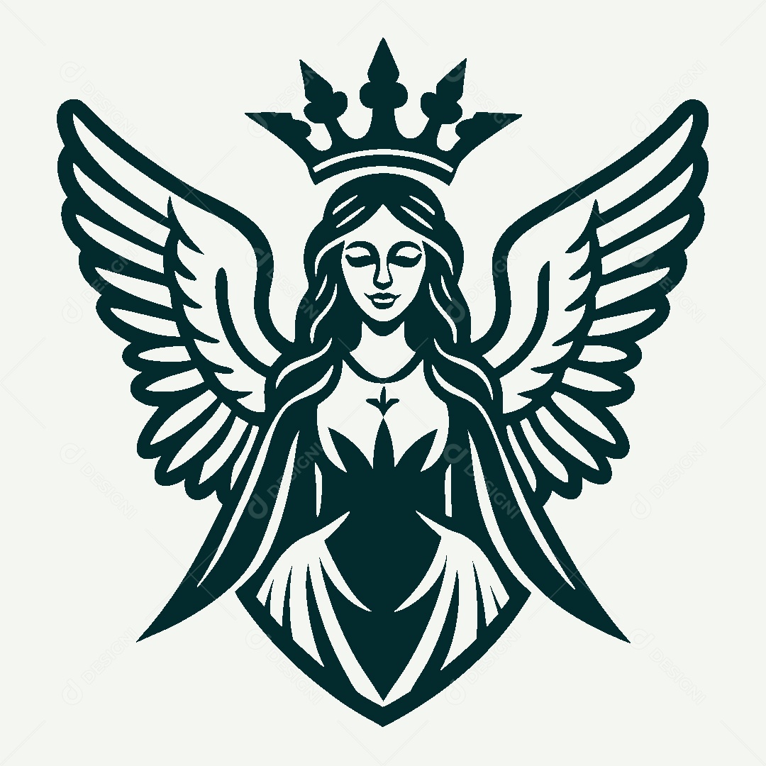 Modelo de Logo de Deusa Vetor EPS