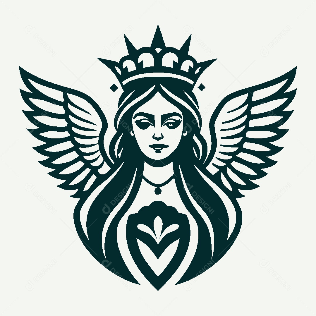 Modelo de Logo de Deusa Vetor EPS