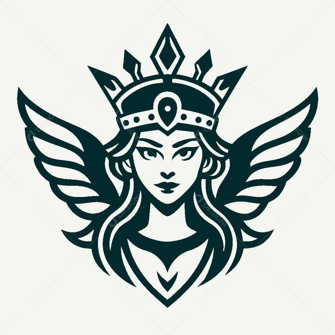 Modelo de Logo de Deusa Vetor EPS