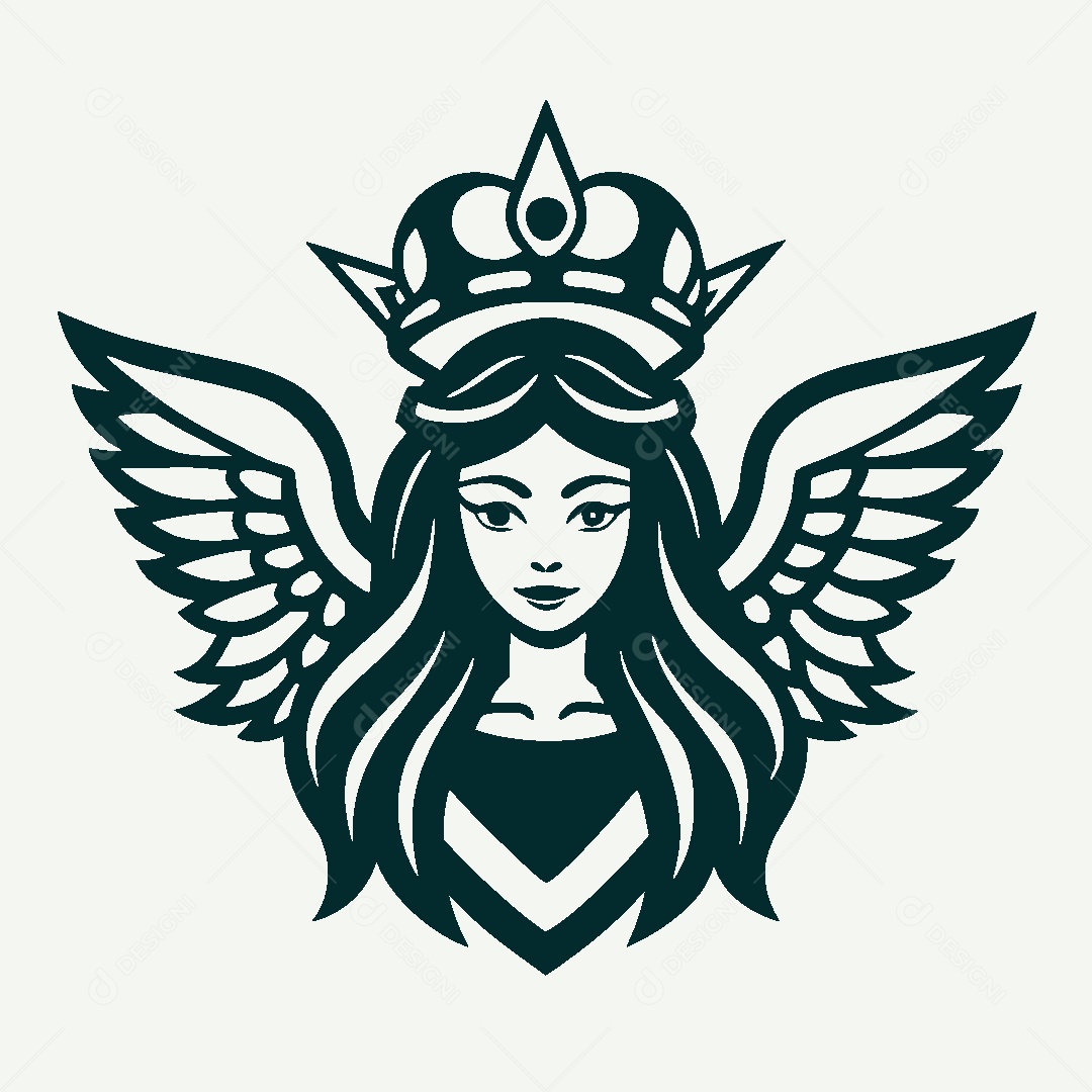 Modelo de Logo de Deusa Vetor EPS