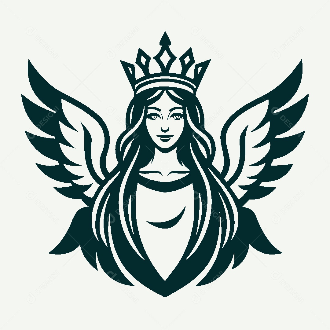 Modelo de Logo de Deusa Vetor EPS