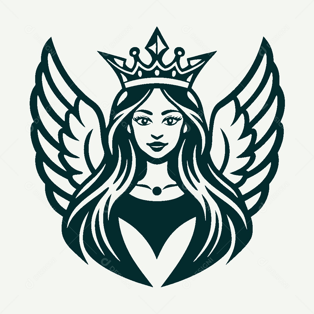 Modelo de Logo de Deusa Vetor EPS