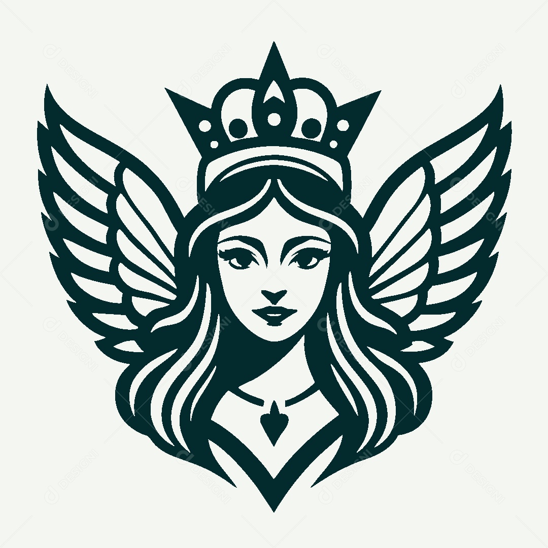 Modelo de Logo de Deusa Vetor EPS