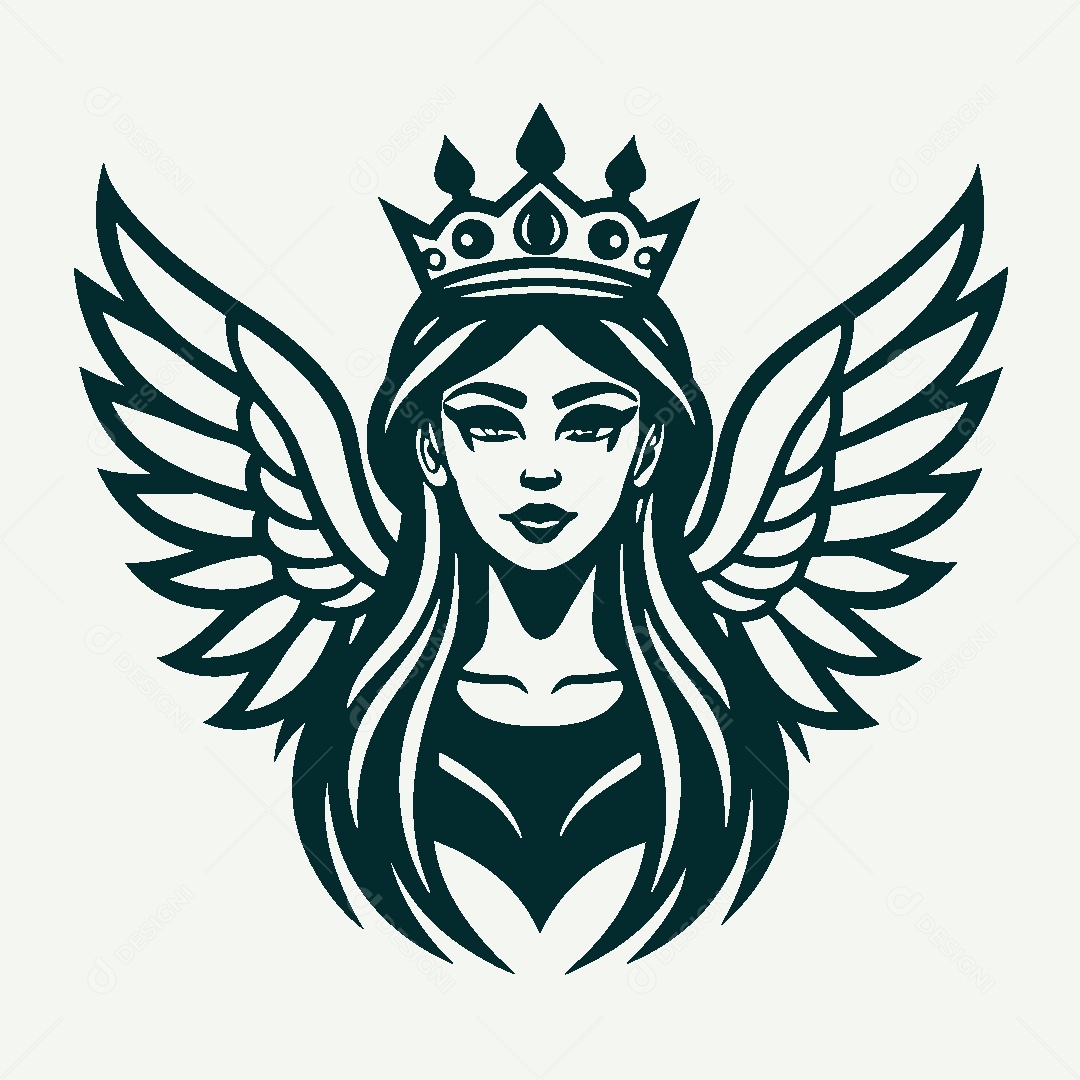 Modelo de Logo de Deusa Vetor EPS