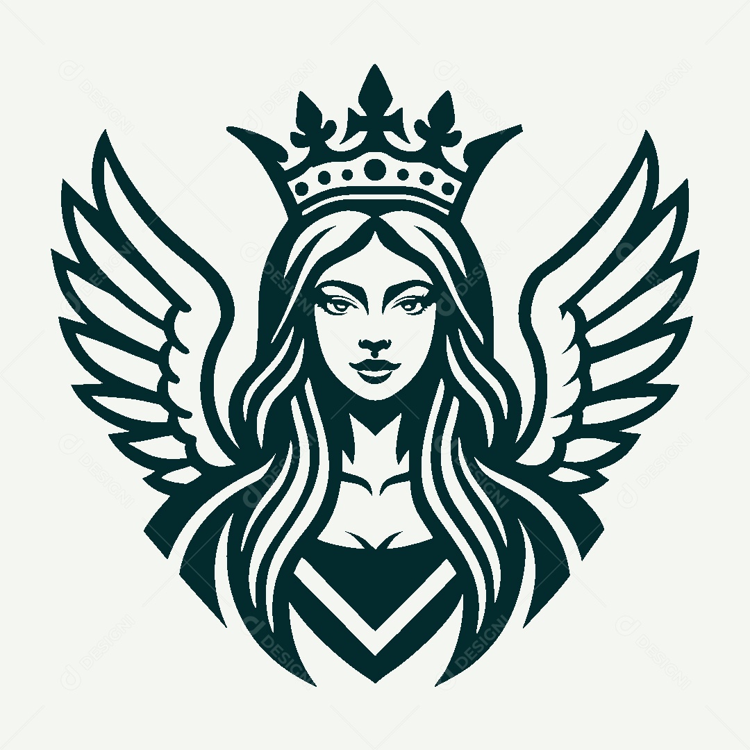 Modelo de Logo de Deusa Vetor EPS