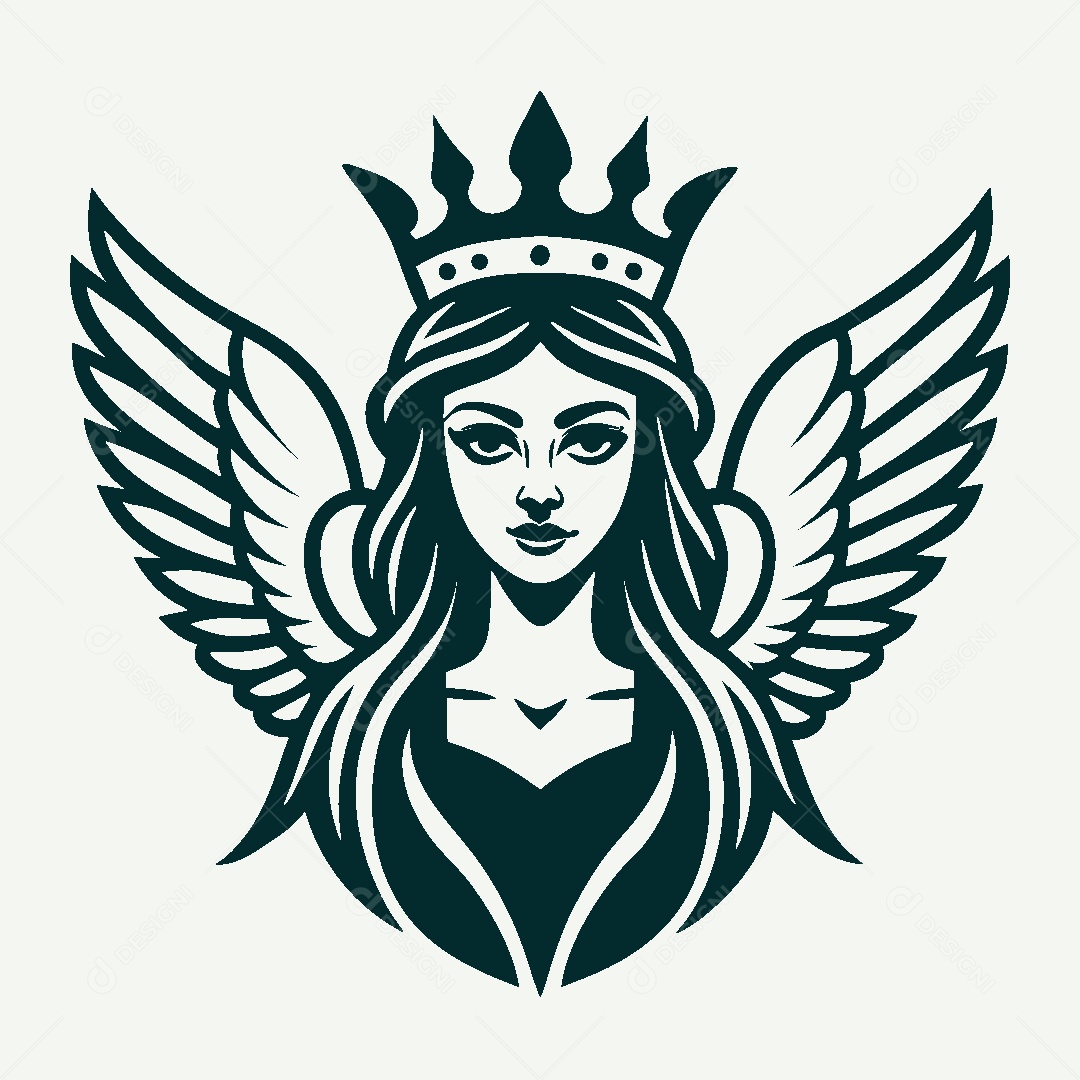 Modelo de Logo de Deusa Vetor EPS