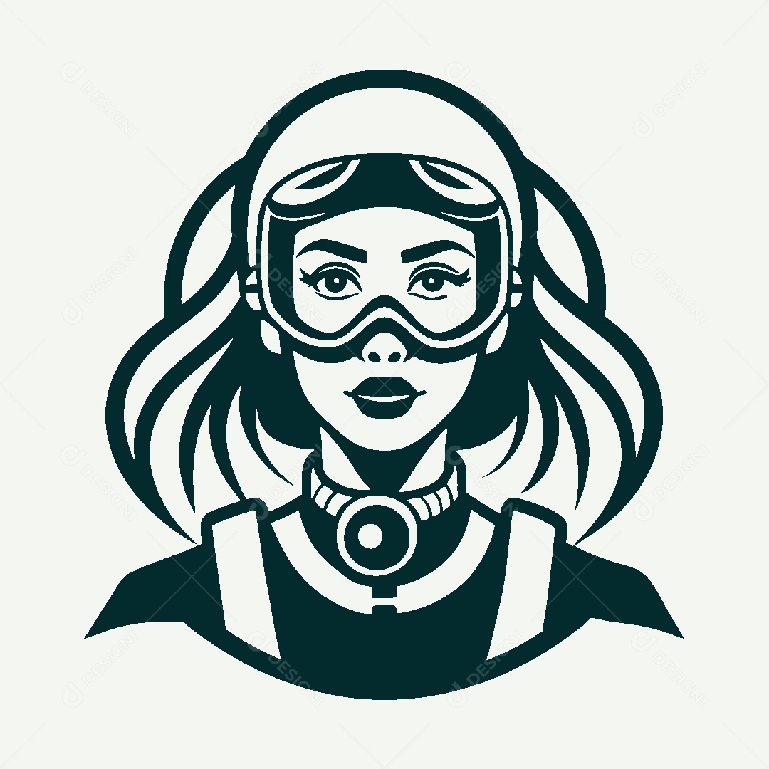 Modelo de Logo de Mulher Vetor EPS