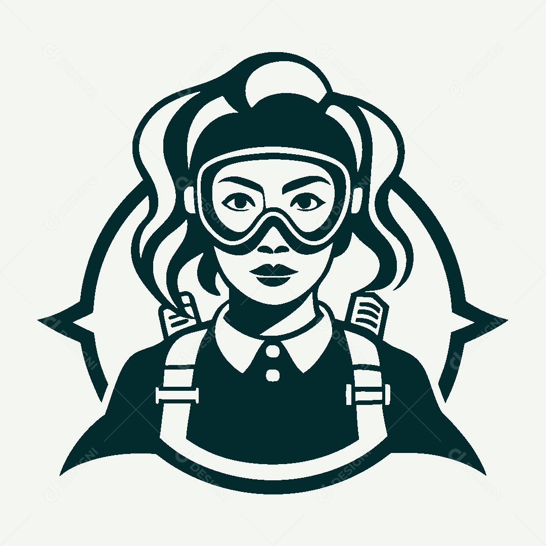 Modelo de Logo de Mulher Vetor EPS