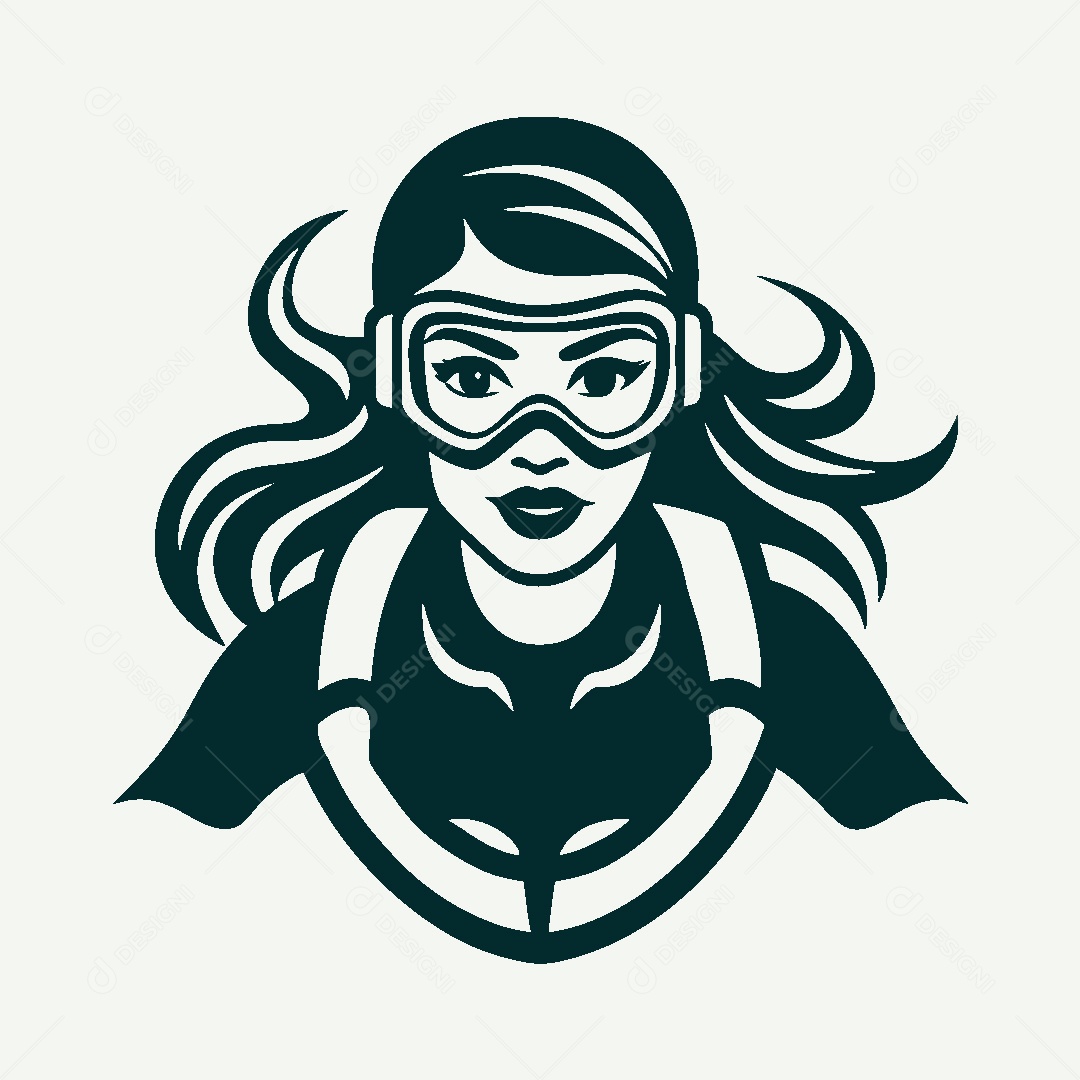 Modelo de Logo de Mulher Vetor EPS