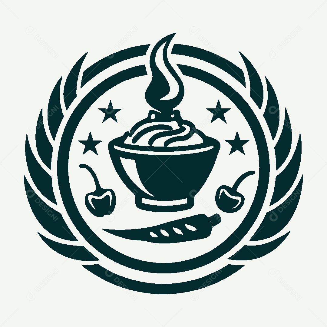 Modelo de Logo de Comida Quente Vetor EPS